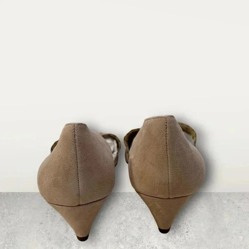 Nine West Ekin‎ D'Orsay Suede Cutout Wedges - Picture 6 of 8